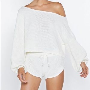 Knot Happens sweater and short set. BRAND NEW